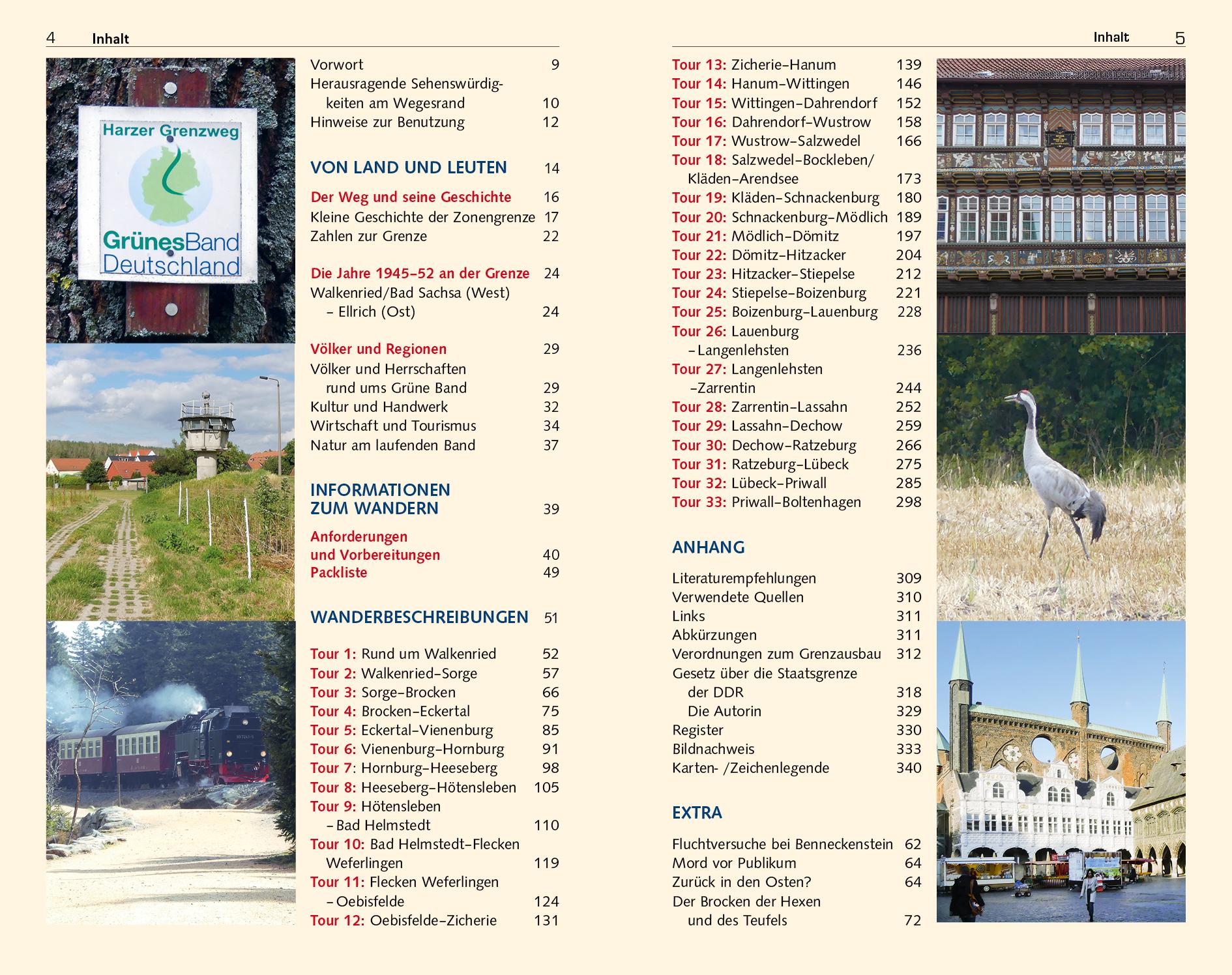Beispielinhalt (Bild) TRESCHER Reiseführer Grünes Band - Der Norden