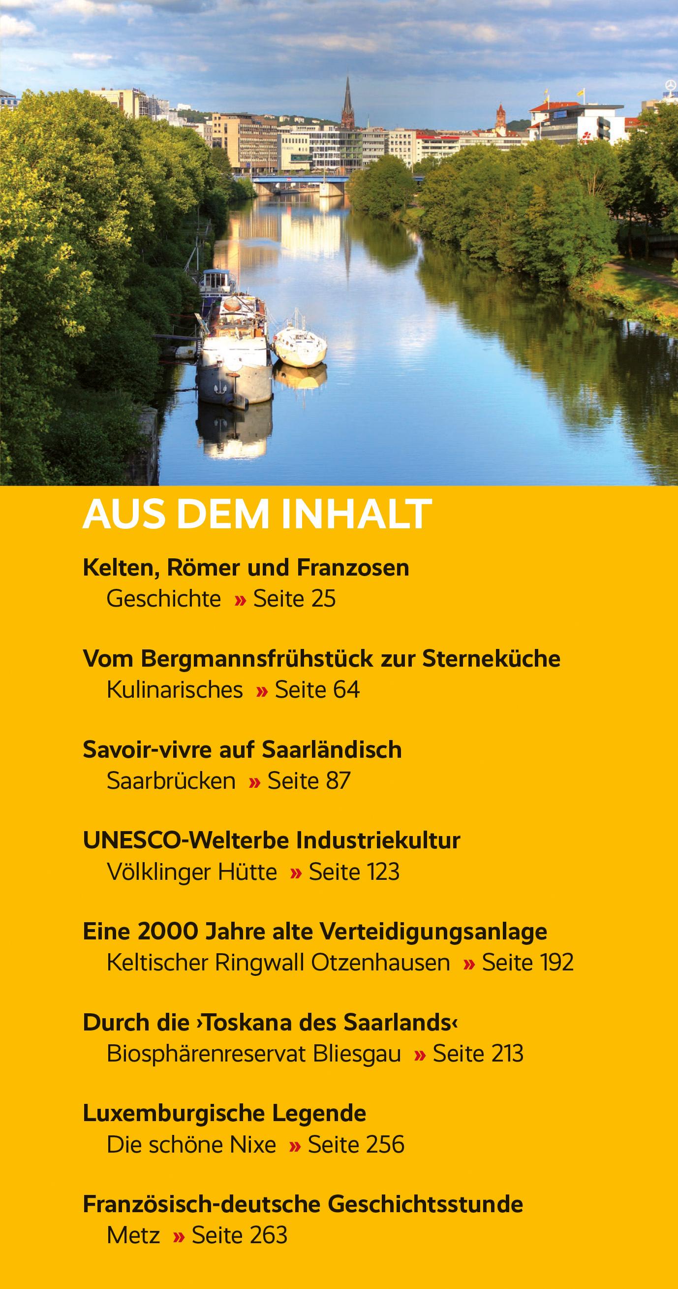 Beispielinhalt (Bild) Reiseführer Saarland