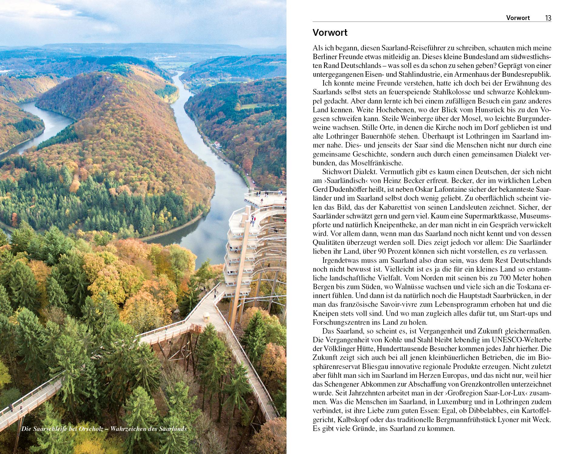 Beispielinhalt (Bild) Reiseführer Saarland