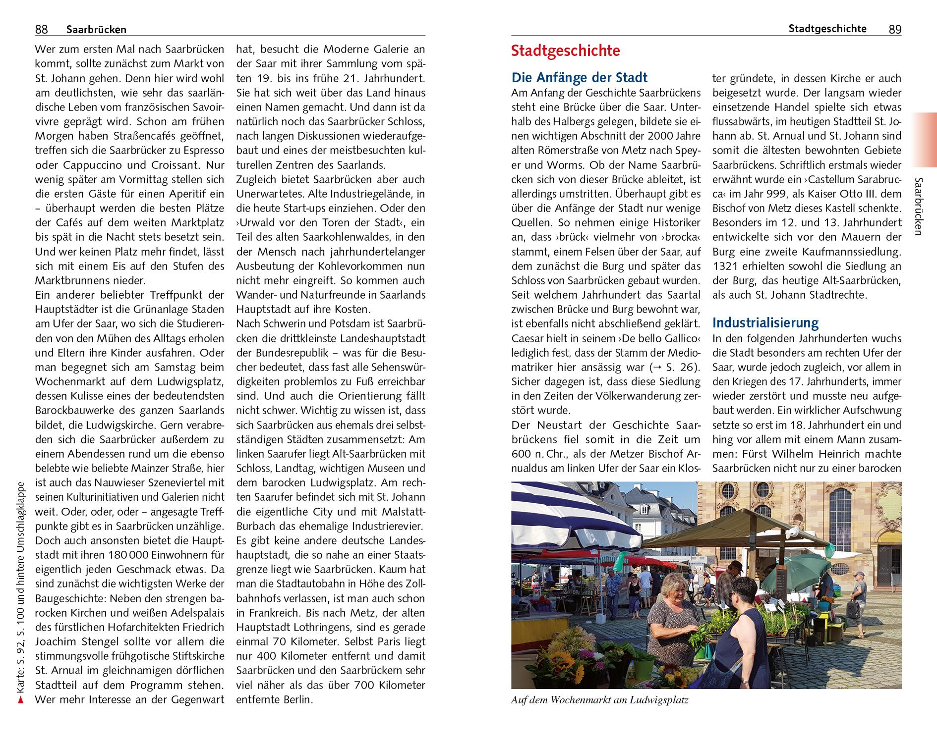 Beispielinhalt (Bild) Reiseführer Saarland