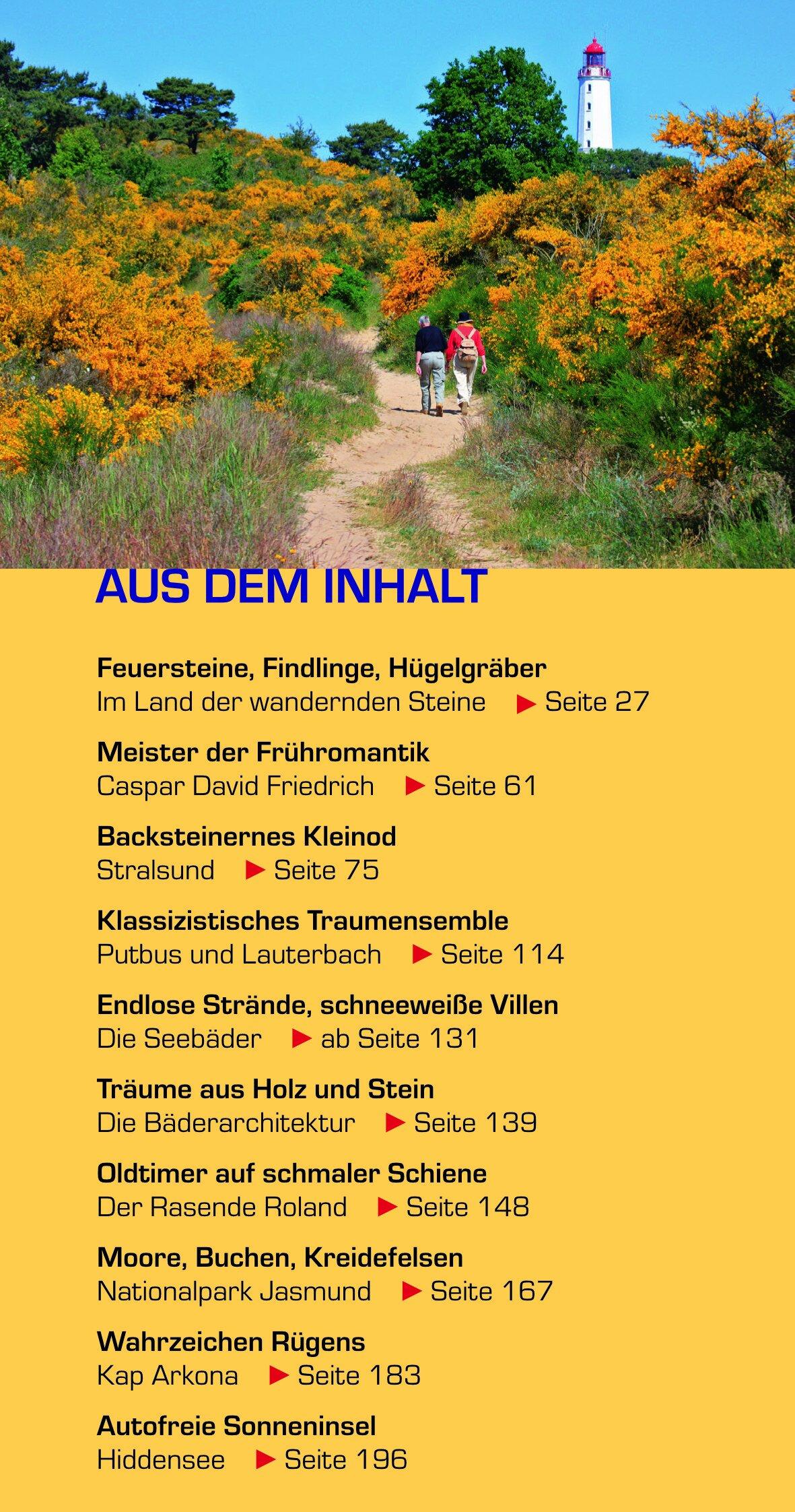 Beispielinhalt (Bild) Reiseführer Rügen, Hiddensee, Stralsund