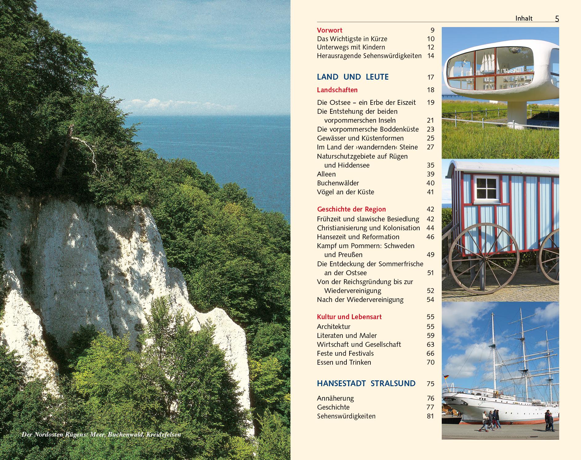 Beispielinhalt (Bild) Reiseführer Rügen, Hiddensee, Stralsund