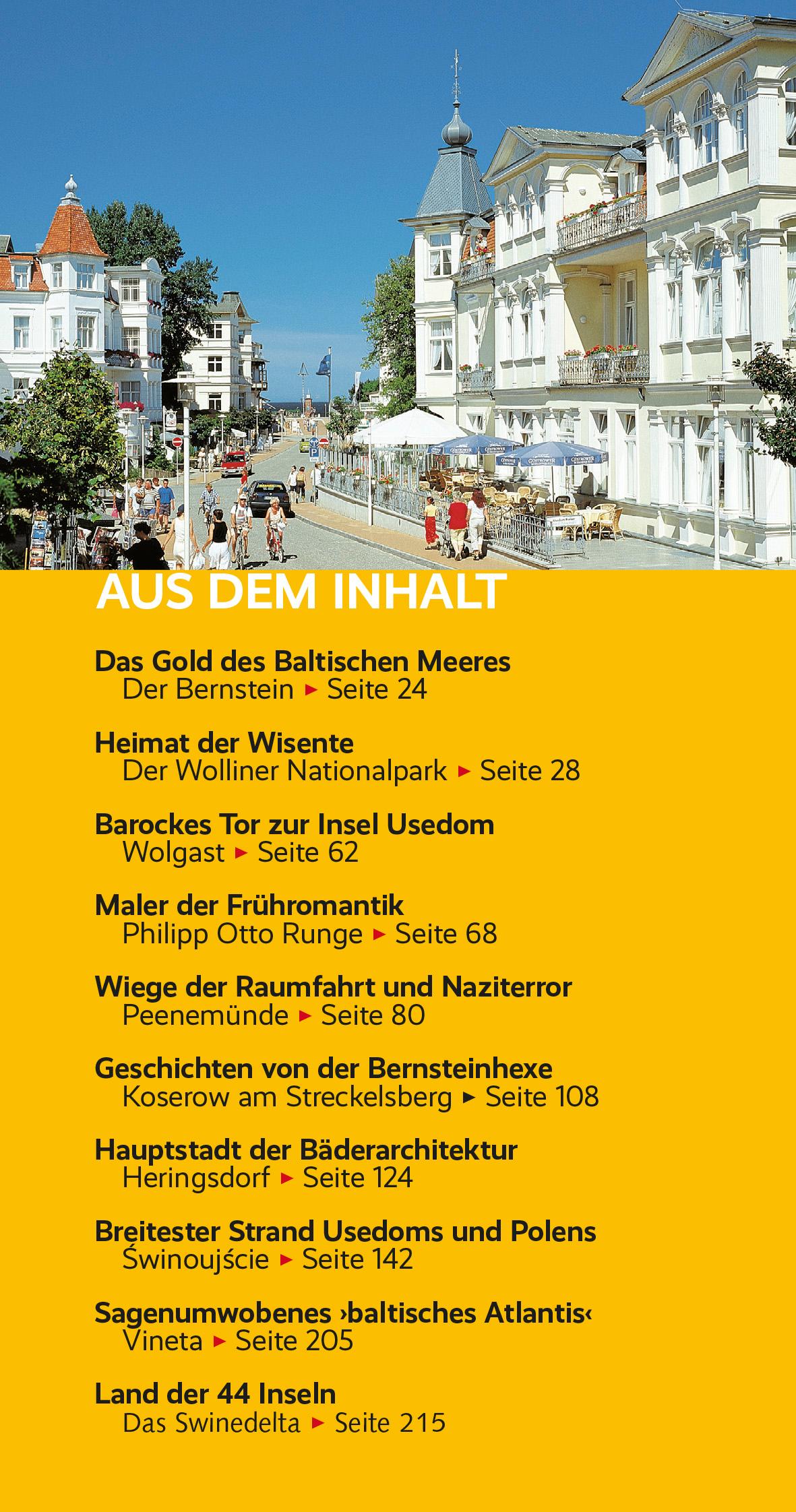 Beispielinhalt (Bild) TRESCHER Reiseführer Usedom und Wollin