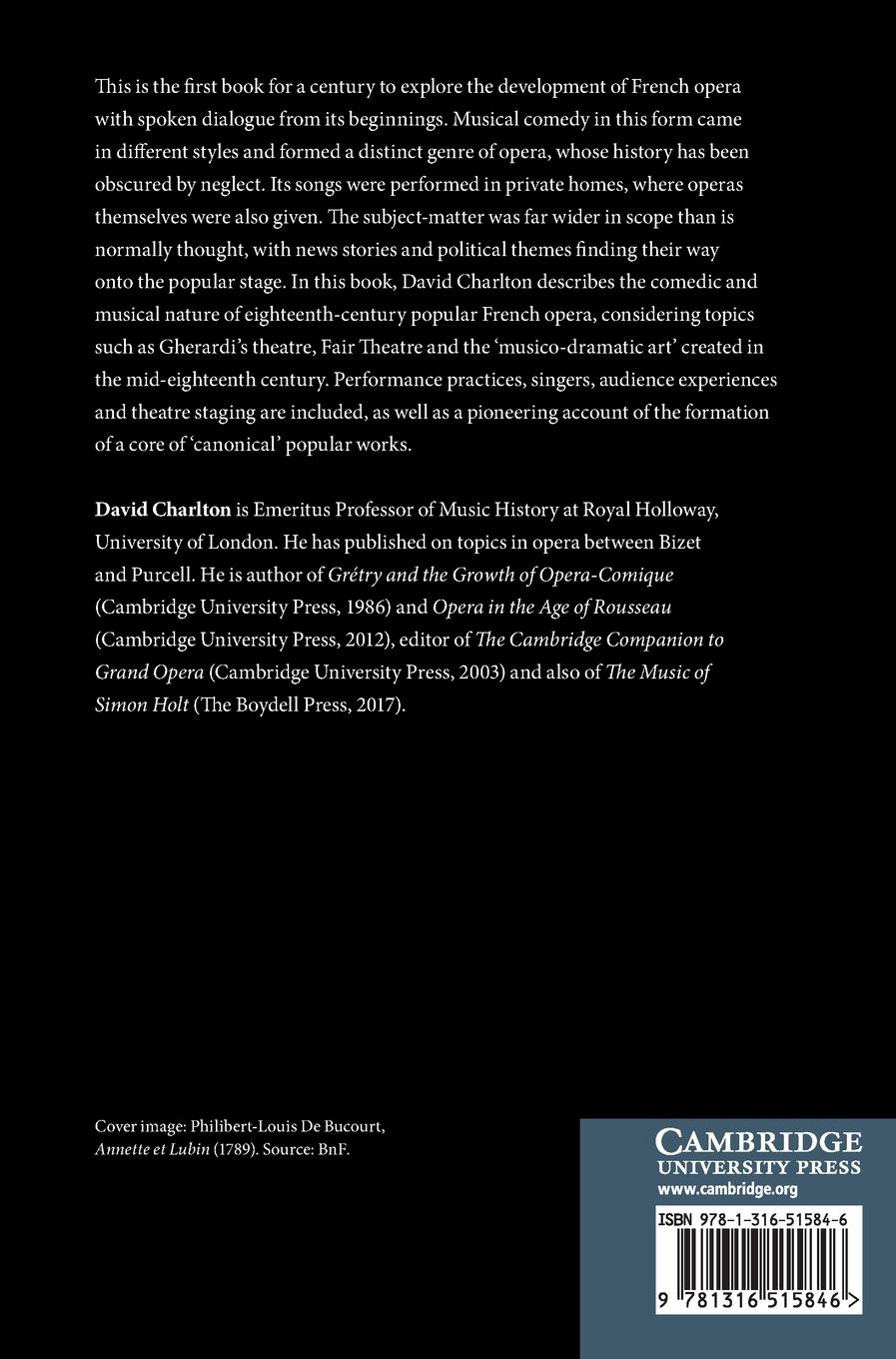 Rückseitencover Popular Opera in Eighteenth-Century France