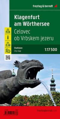 Vorderes Coverbild Klagenfurt am Wörthersee, Stadtplan 1:17.500, freytag & berndt