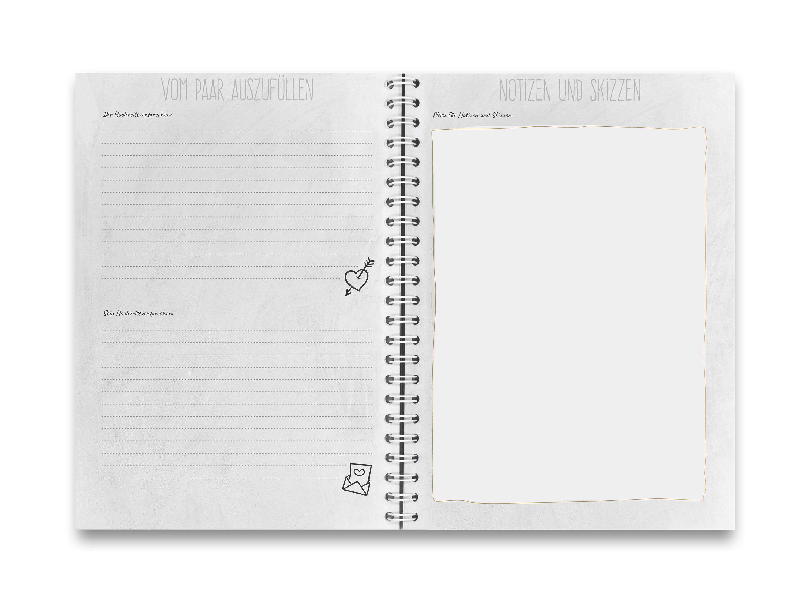 Beispielinhalt (Bild) Hochzeits-Gästebuch