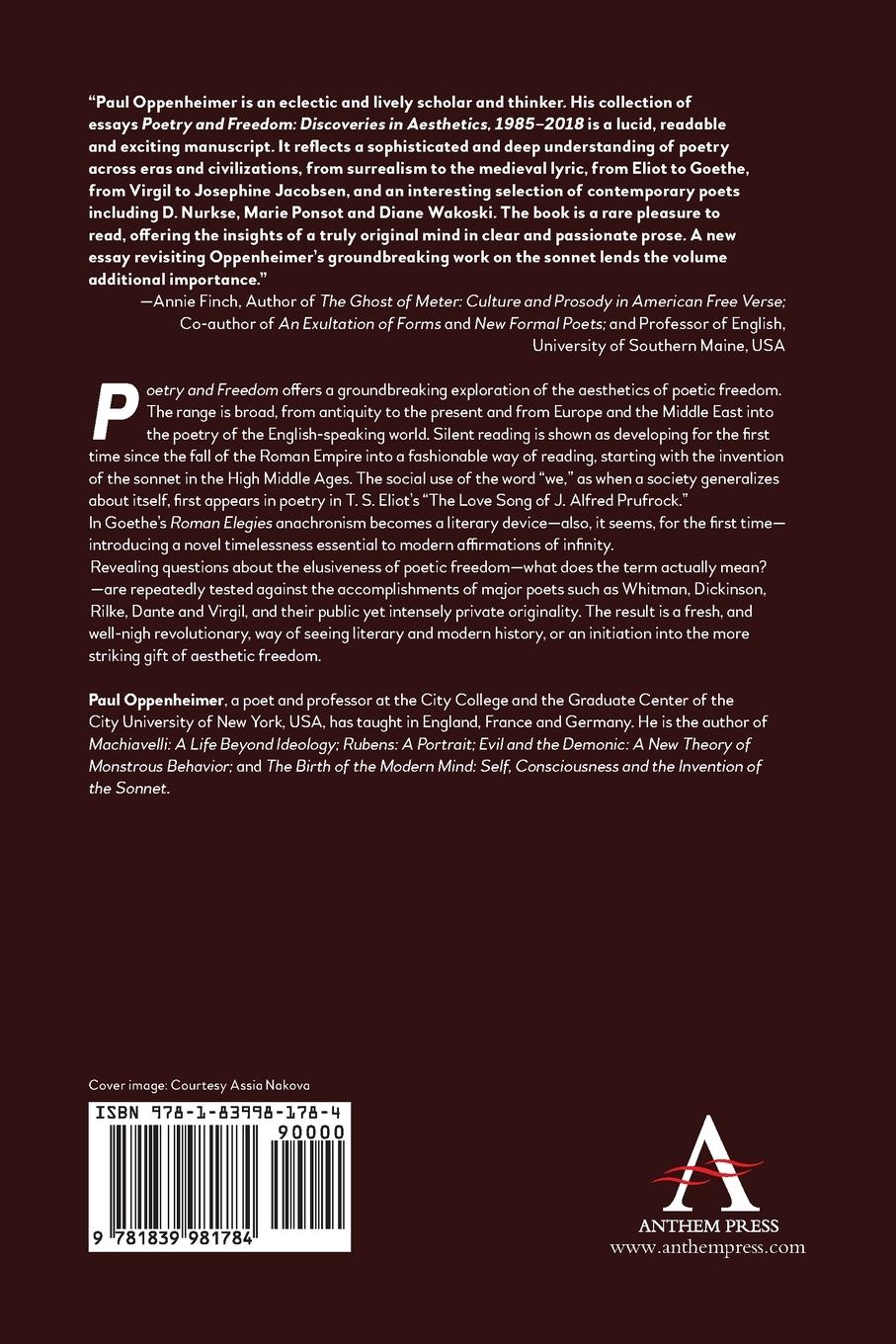 Rückseitencover Poetry and Freedom