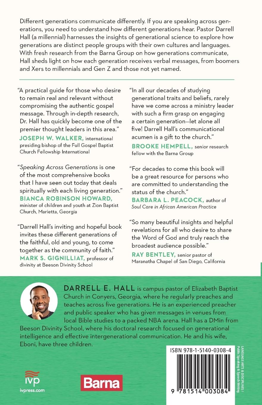 Rückseitencover Speaking Across Generations