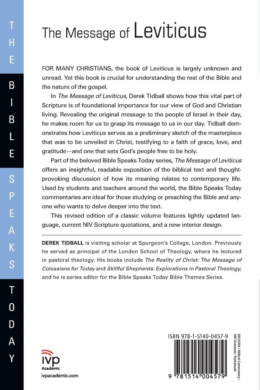 Rückseitencover The Message of Leviticus
