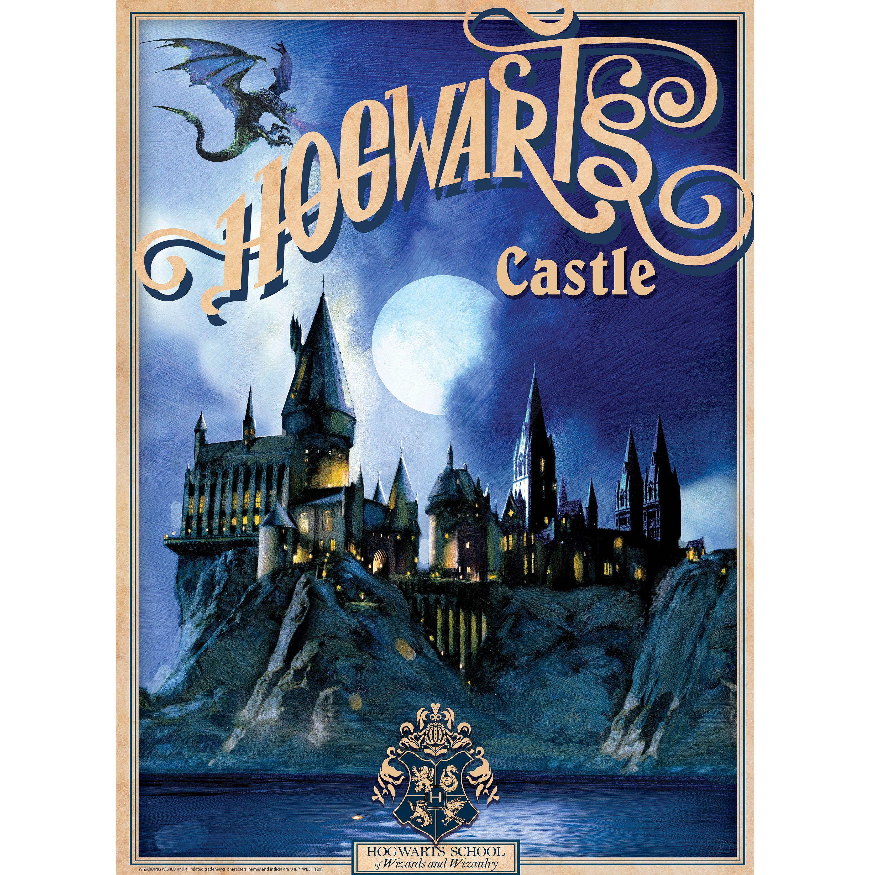 Beispielinhalt (Bild) HARRY POTTER - Set 2 Chibi Posters - Retro Hogwarts&Diagon (52x38)