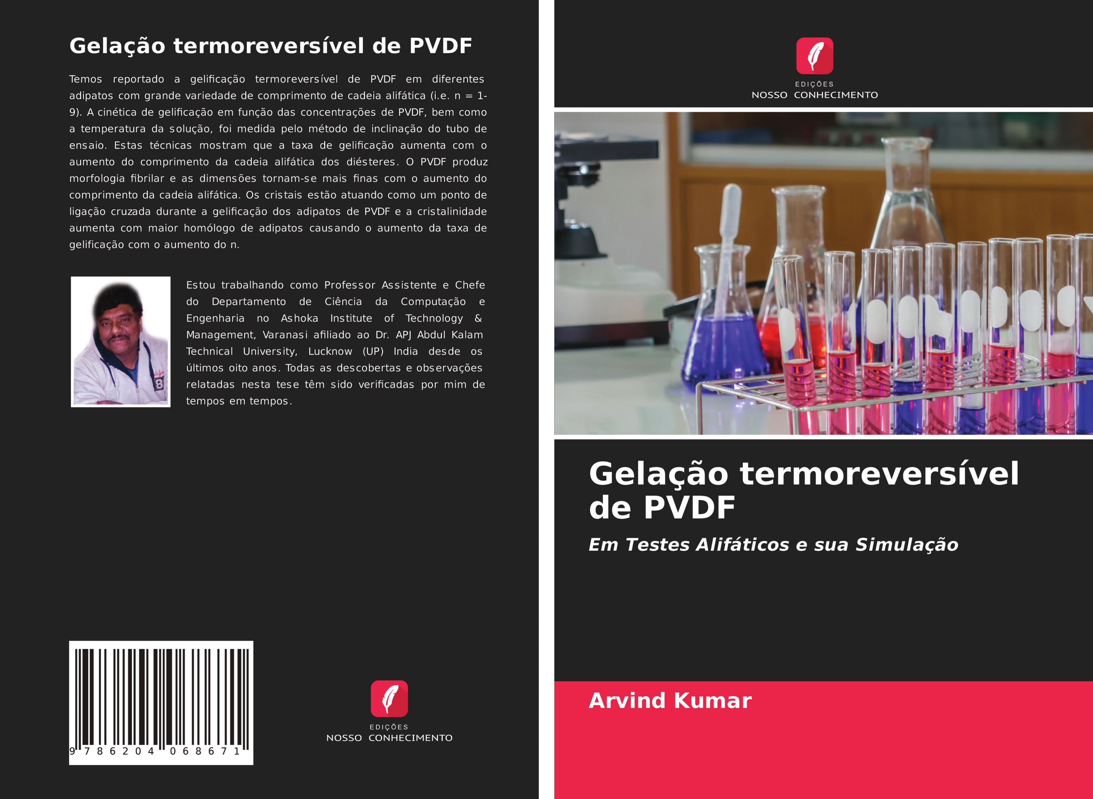 Vorderes Coverbild Gelação termoreversível de PVDF