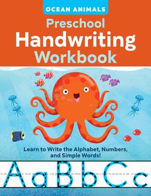 Vorderes Coverbild Ocean Animals Preschool Handwriting Workbook