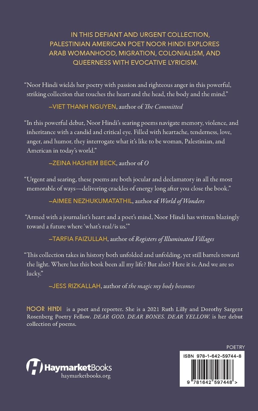 Rückseitencover Dear God. Dear Bones. Dear Yellow.