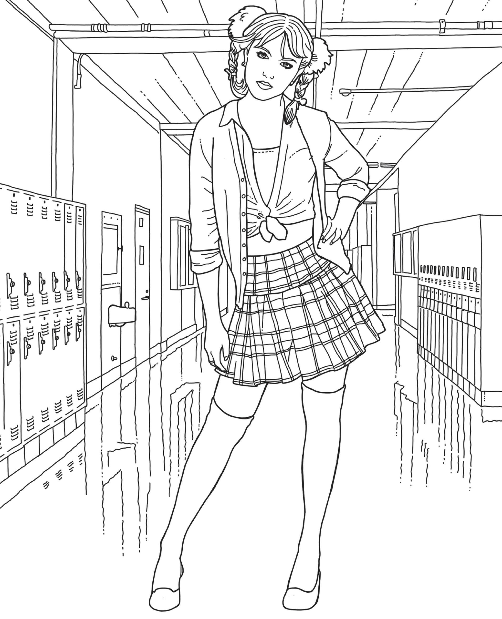 Beispielinhalt (Bild) The Official Britney Spears Coloring Book