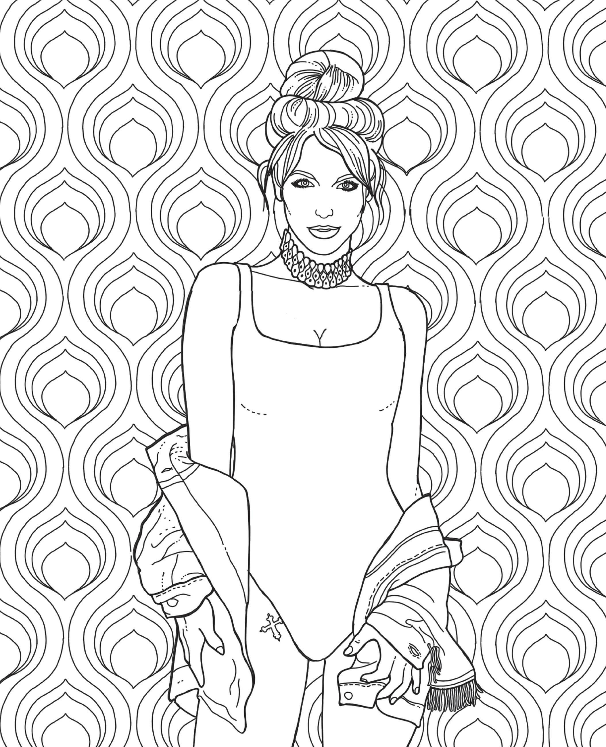 Beispielinhalt (Bild) The Official Britney Spears Coloring Book