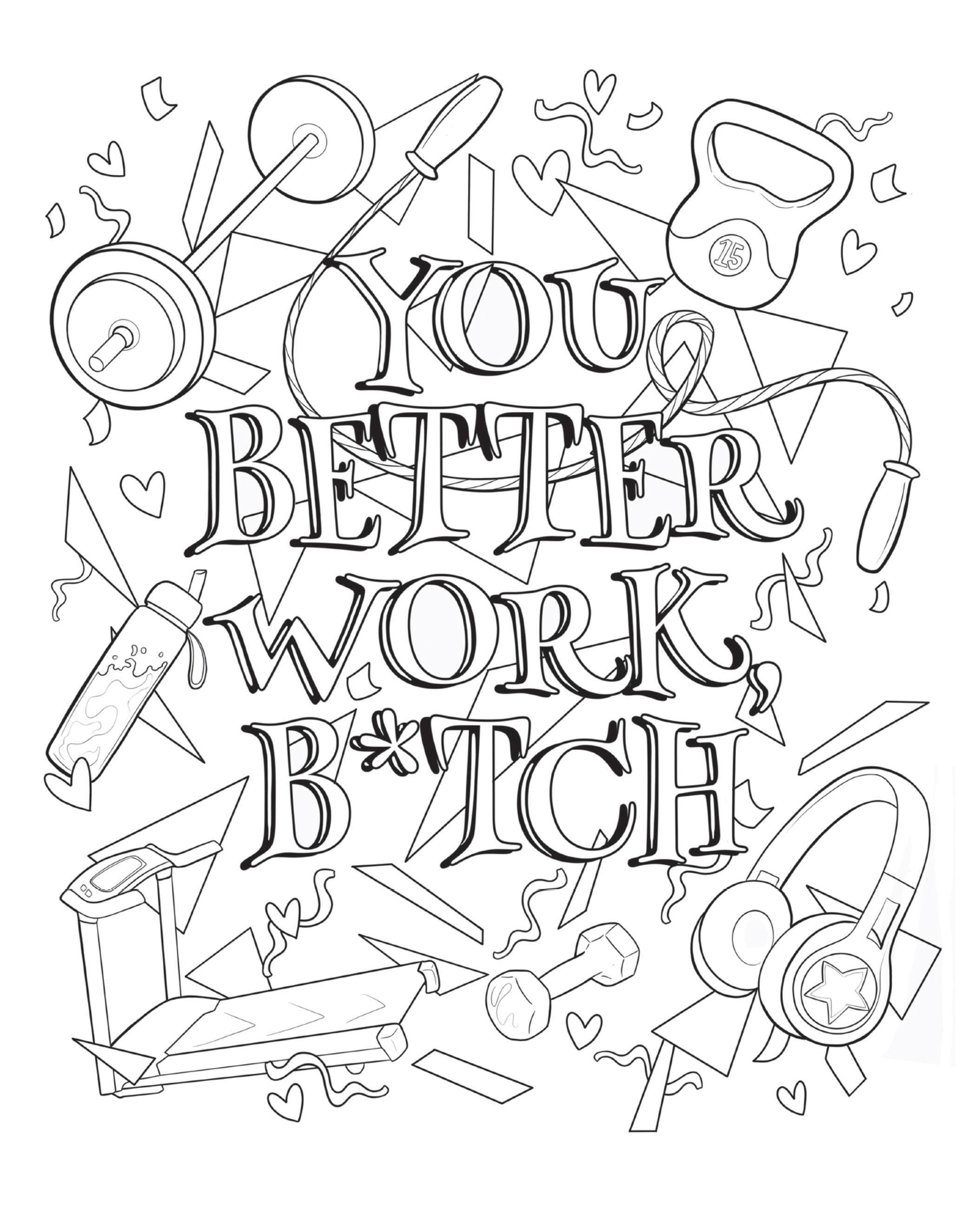 Beispielinhalt (Bild) The Official Britney Spears Coloring Book