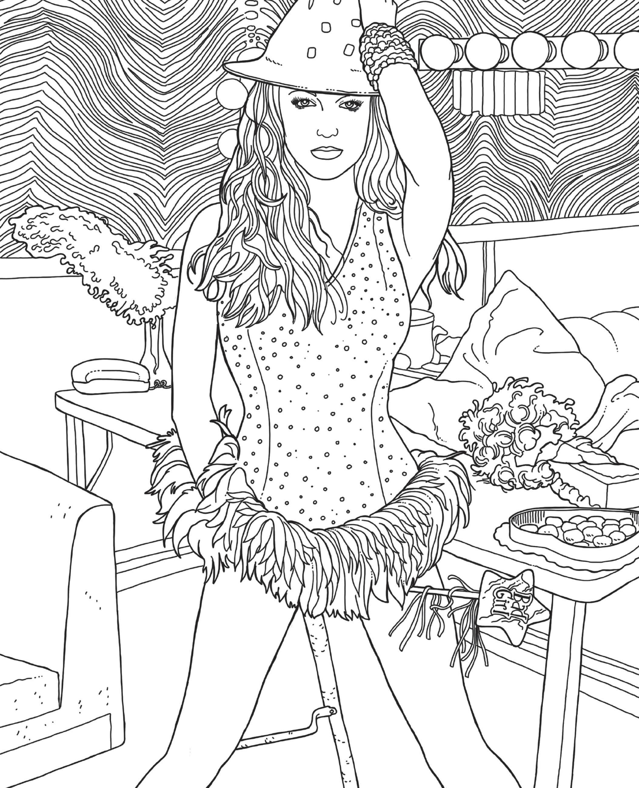 Beispielinhalt (Bild) The Official Britney Spears Coloring Book