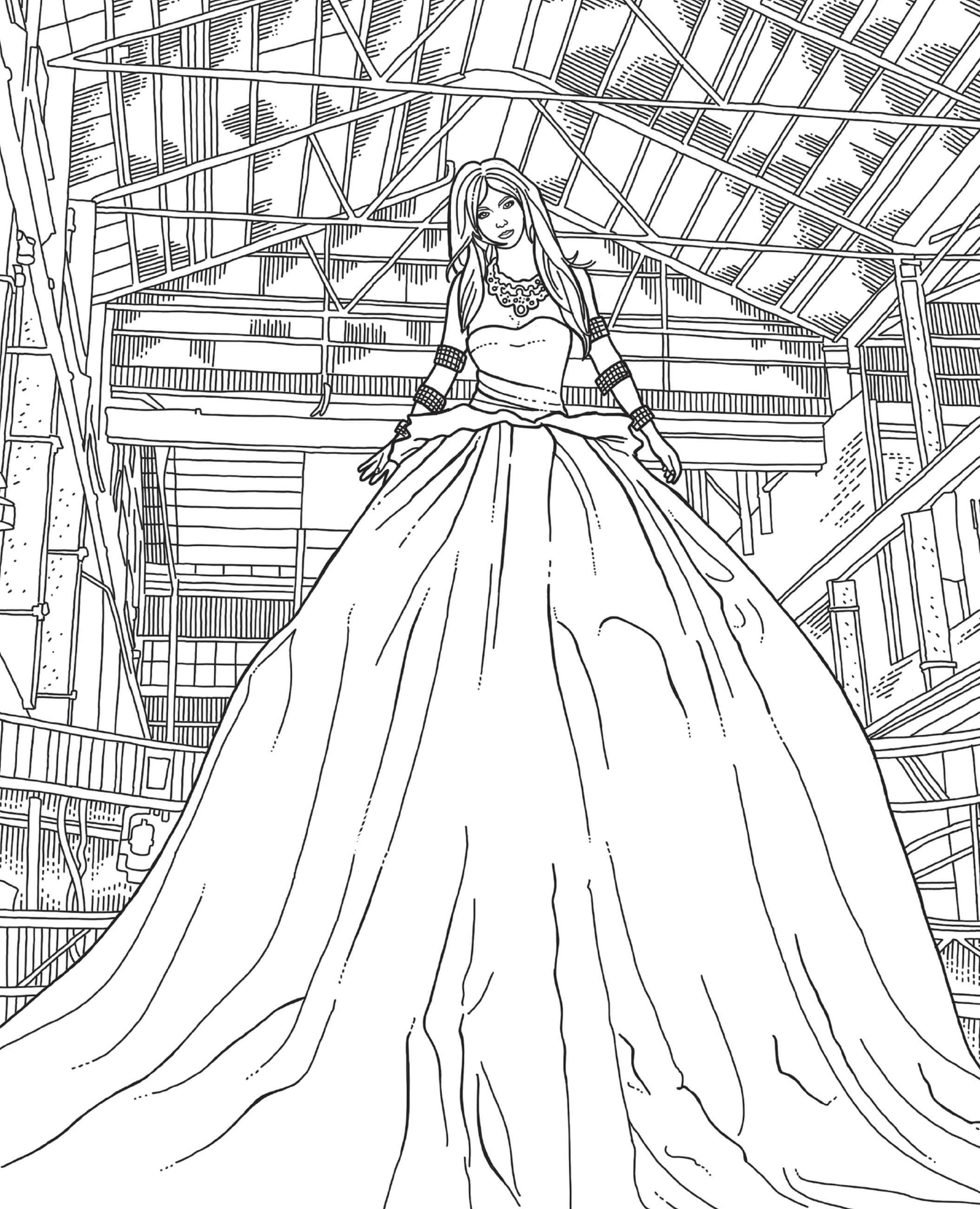 Beispielinhalt (Bild) The Official Britney Spears Coloring Book