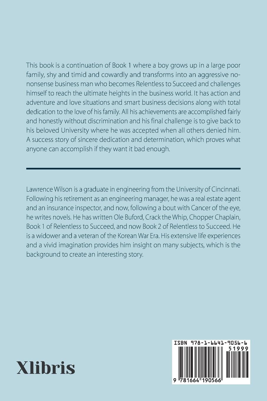 Rückseitencover Relentless to  Succeed