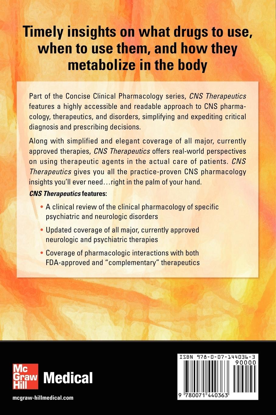 Rückseitencover Concise Clinicial Pharmacology