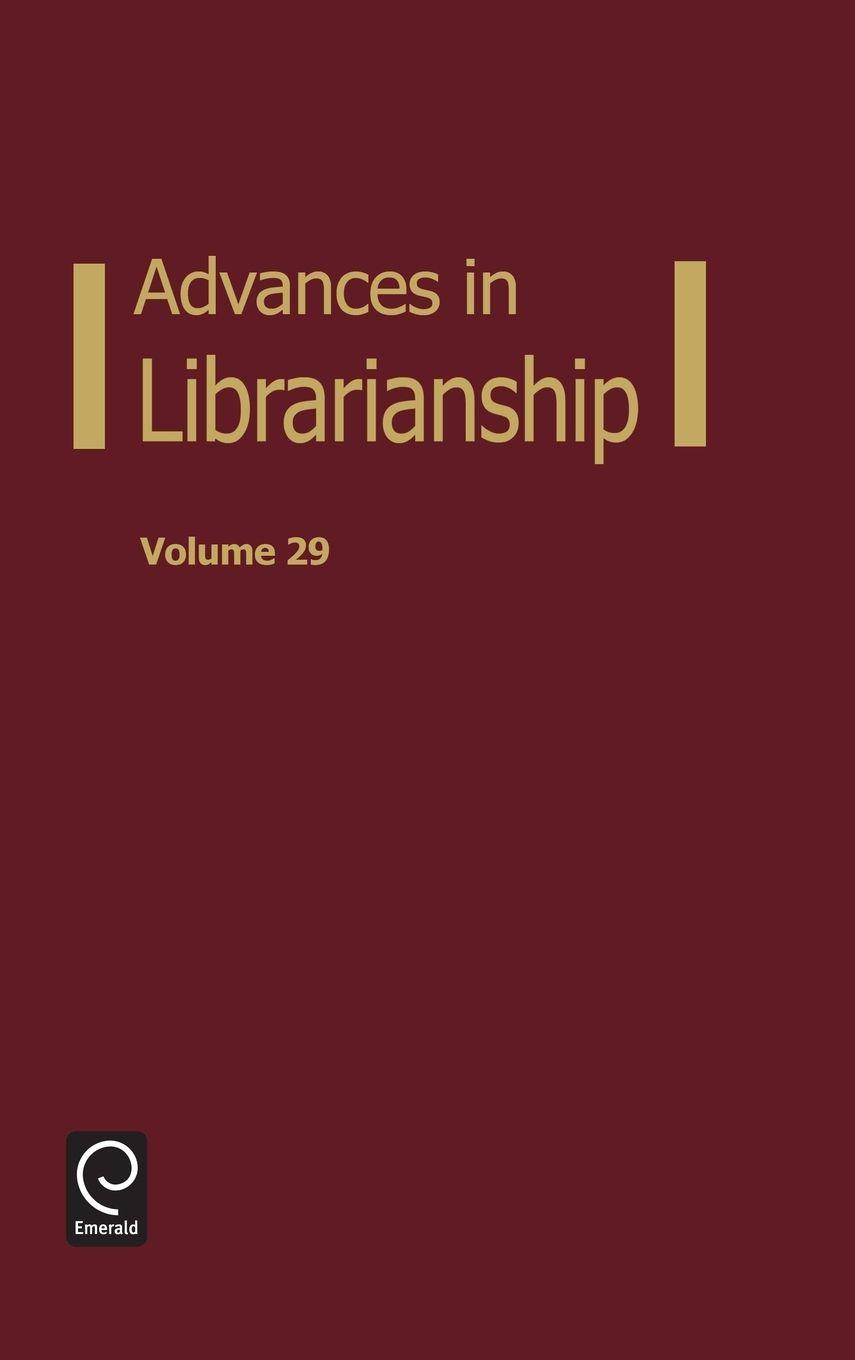 Vorderes Coverbild Advances in Librarianship