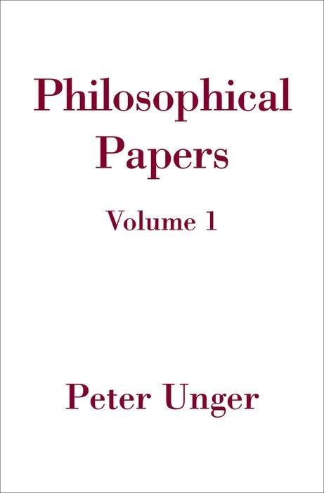 Vorderes Coverbild Philosophical Papers