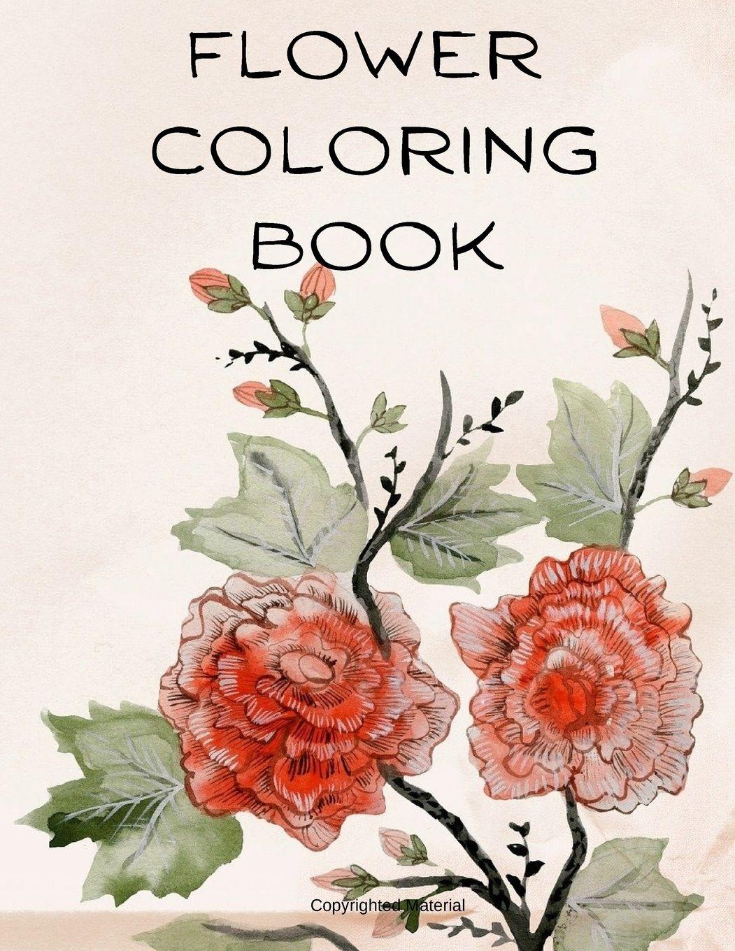 Vorderes Coverbild FLOWER COLORING BOOK