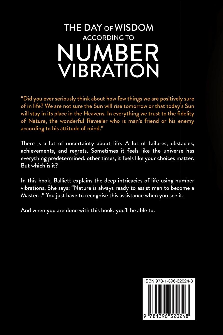 Rückseitencover The Day of Wisdom According to Number Vibration