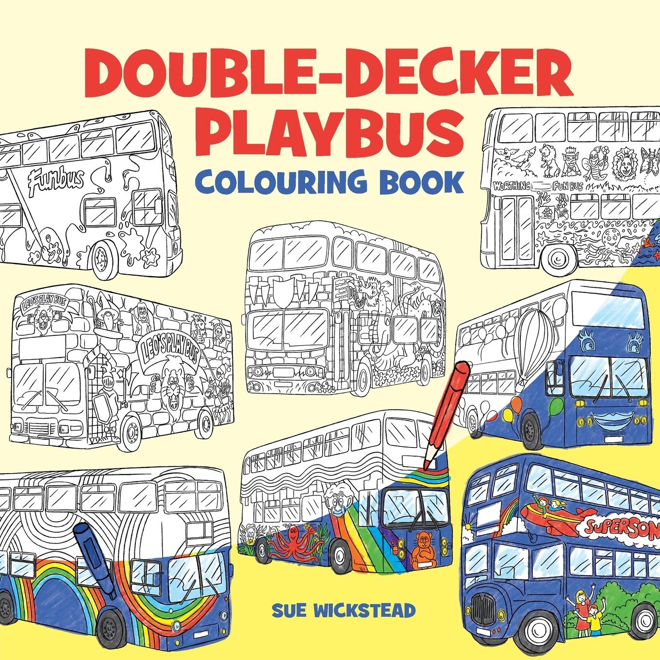 Vorderes Coverbild Double-Decker Playbus Colouring Book
