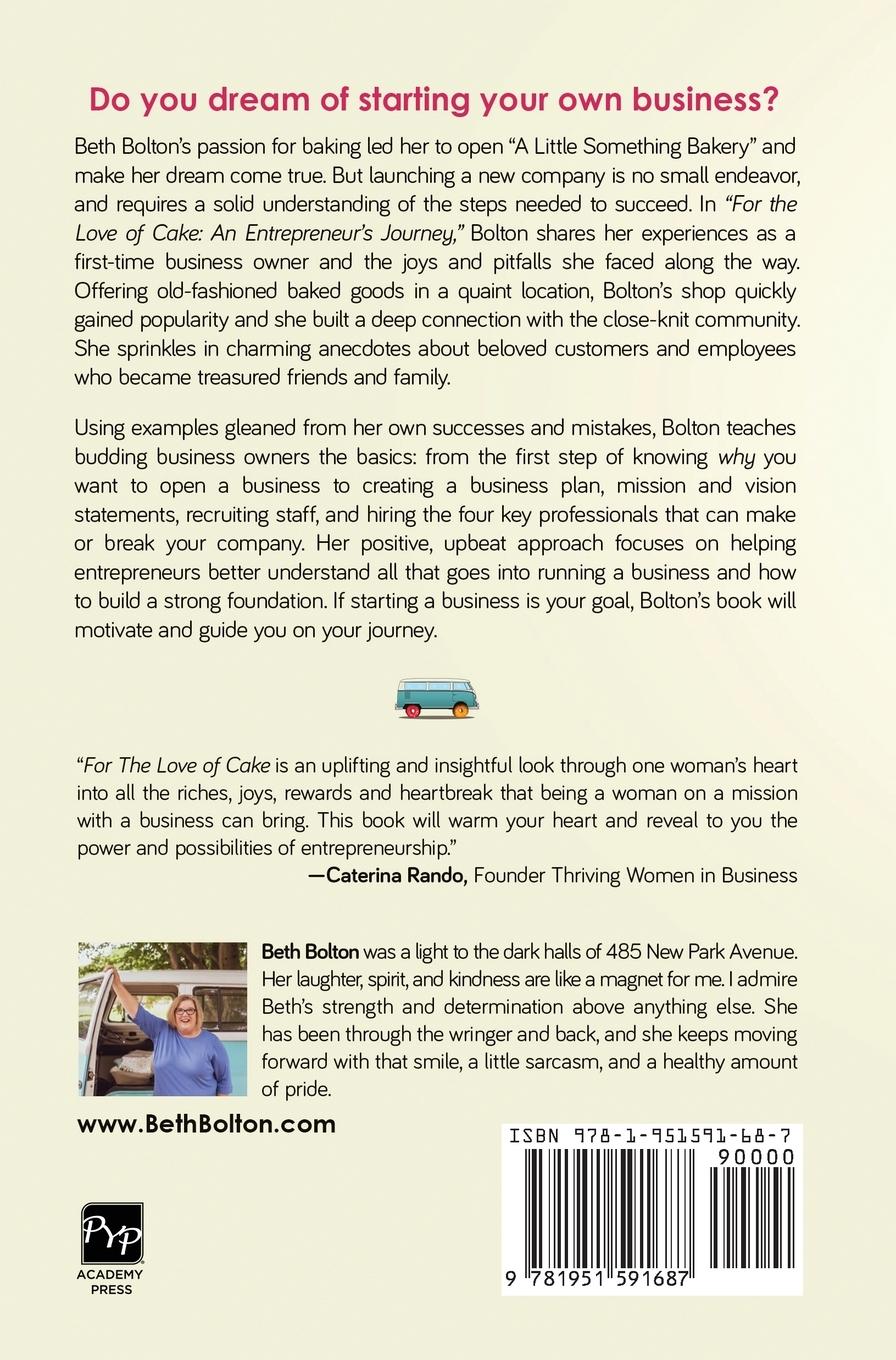 Rückseitencover For the Love of Cake