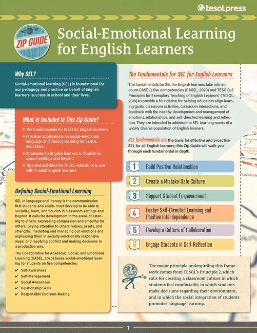 Vorderes Coverbild TESOL Zip Guide: Social-Emotional Learning for English Learners