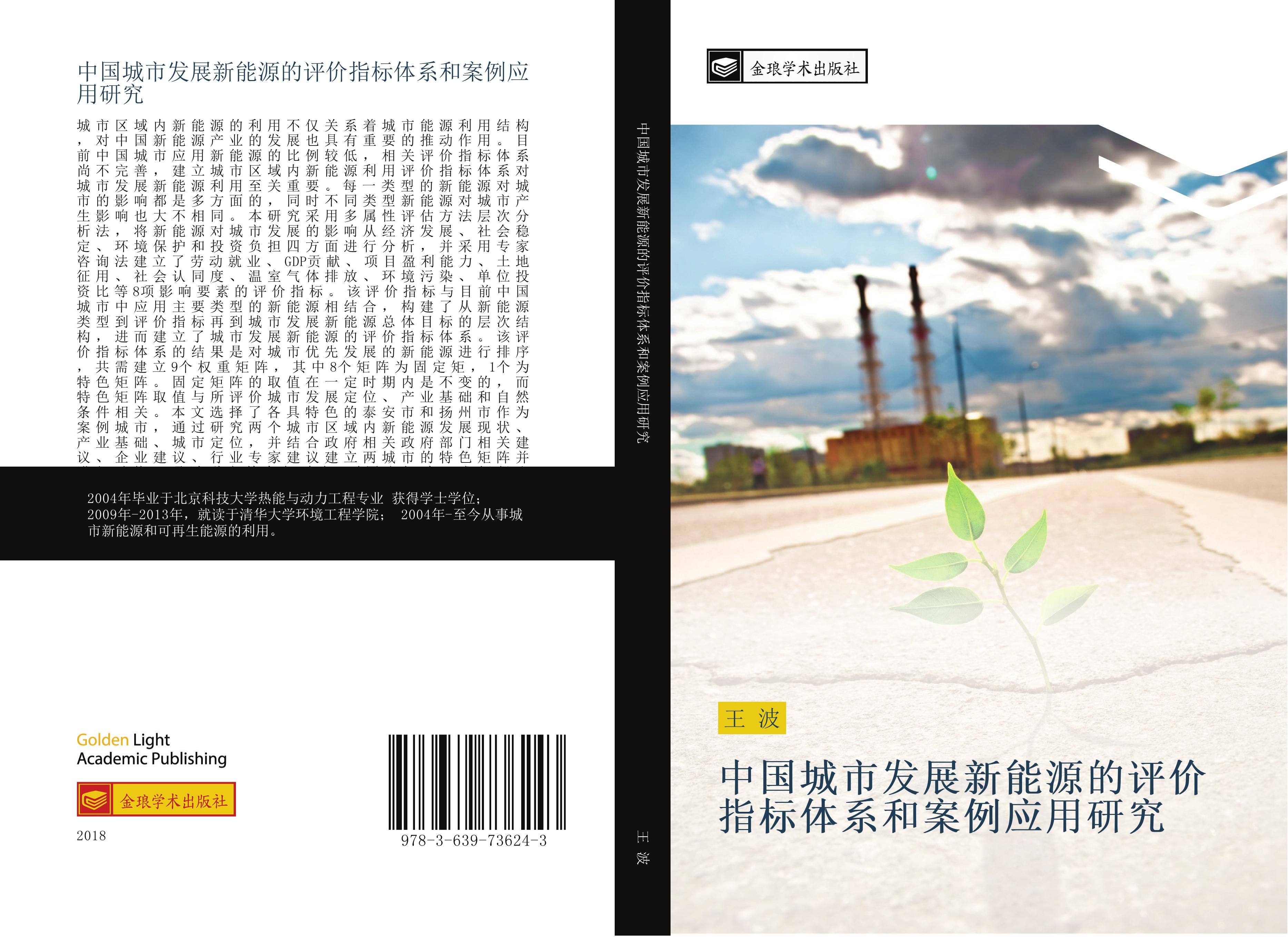 Vorderes Coverbild zhong guo cheng shi fa zhan xin neng yuan de ping jia zhi biao ti xi he an li ying yong yan jiu
