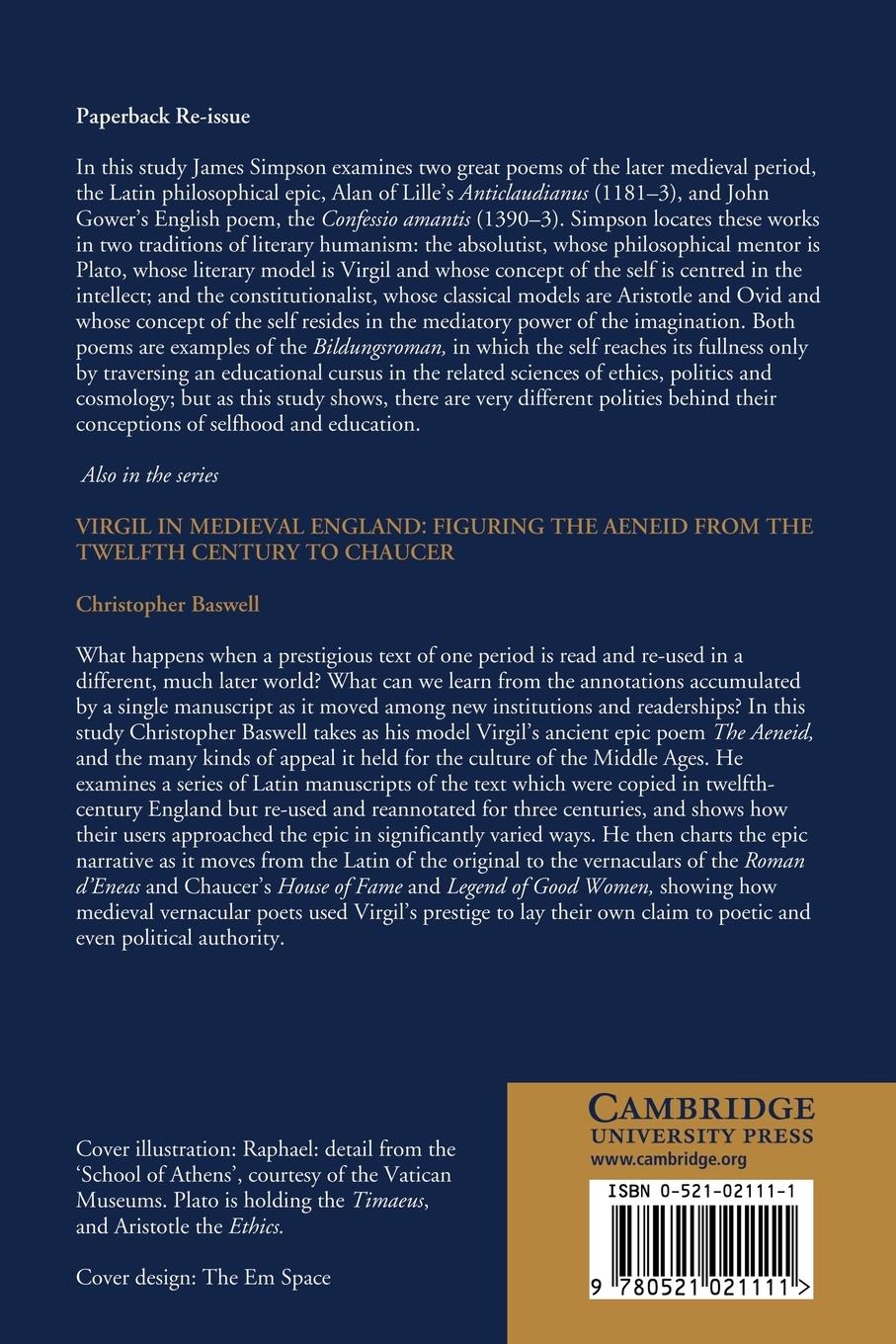 Rückseitencover Sciences and the Self in Medieval Poetry