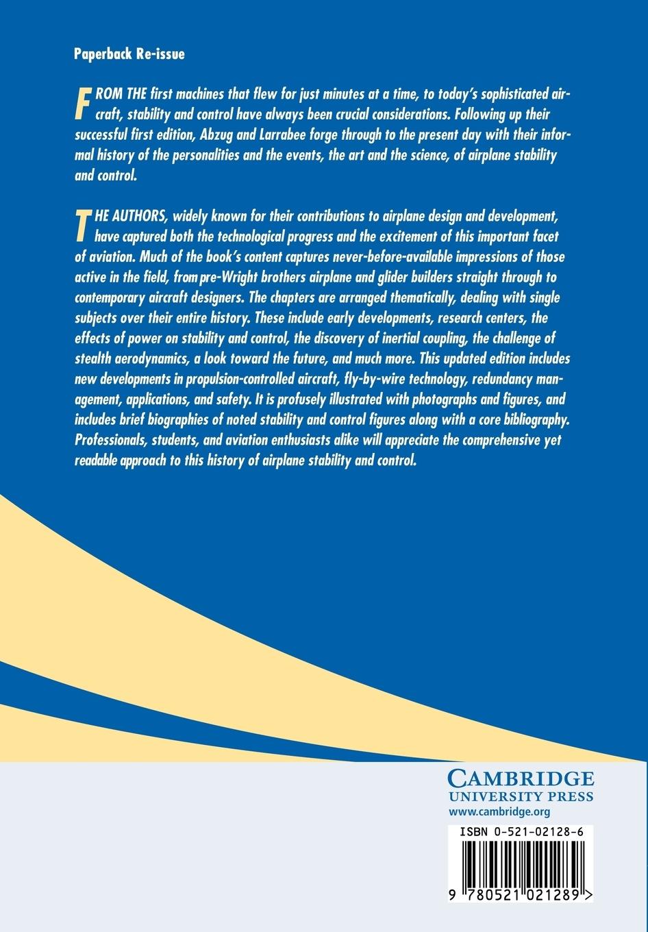 Rückseitencover Airplane Stability and Control