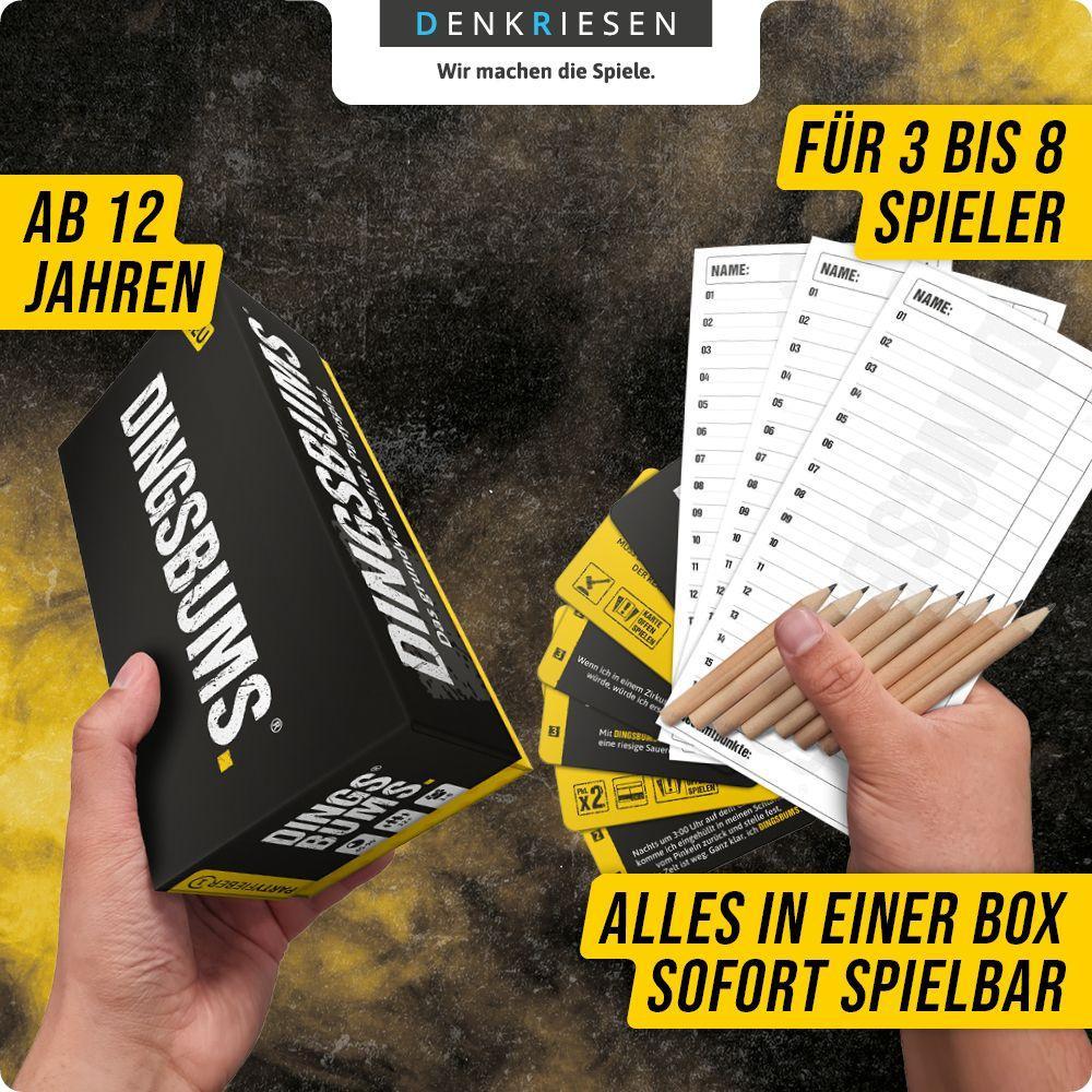 Beispielinhalt (Bild) PARTYFIEBER - DINGSBUMS® "Das grundverkehrte Partyspiel"