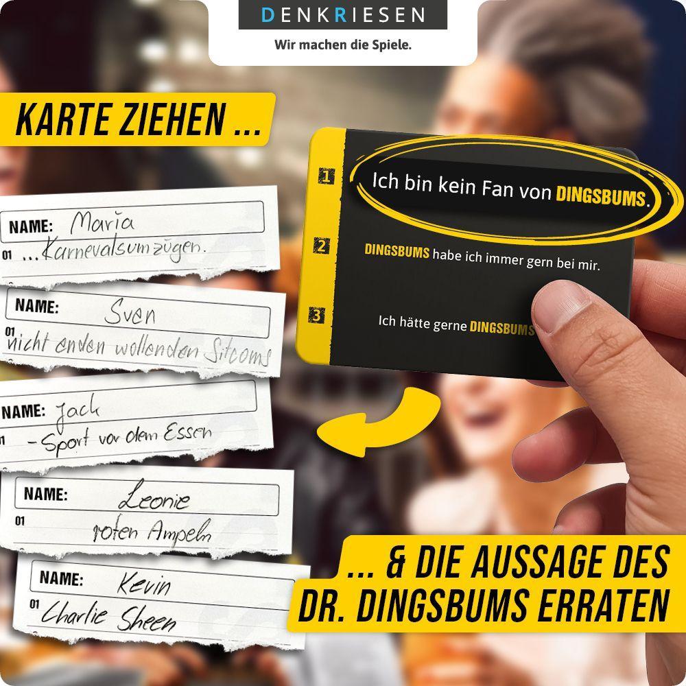 Beispielinhalt (Bild) PARTYFIEBER - DINGSBUMS® "Das grundverkehrte Partyspiel"