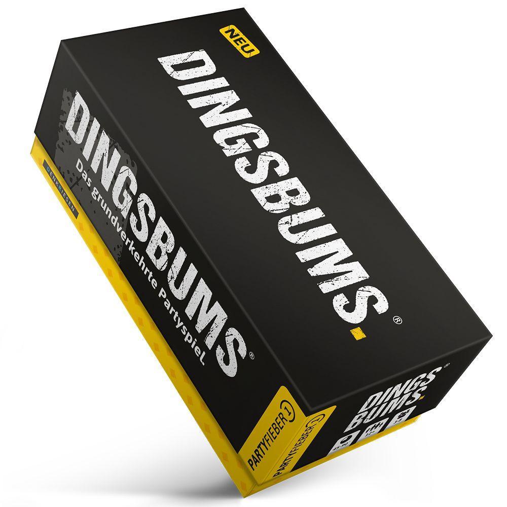 Vorderes Coverbild PARTYFIEBER - DINGSBUMS® "Das grundverkehrte Partyspiel"