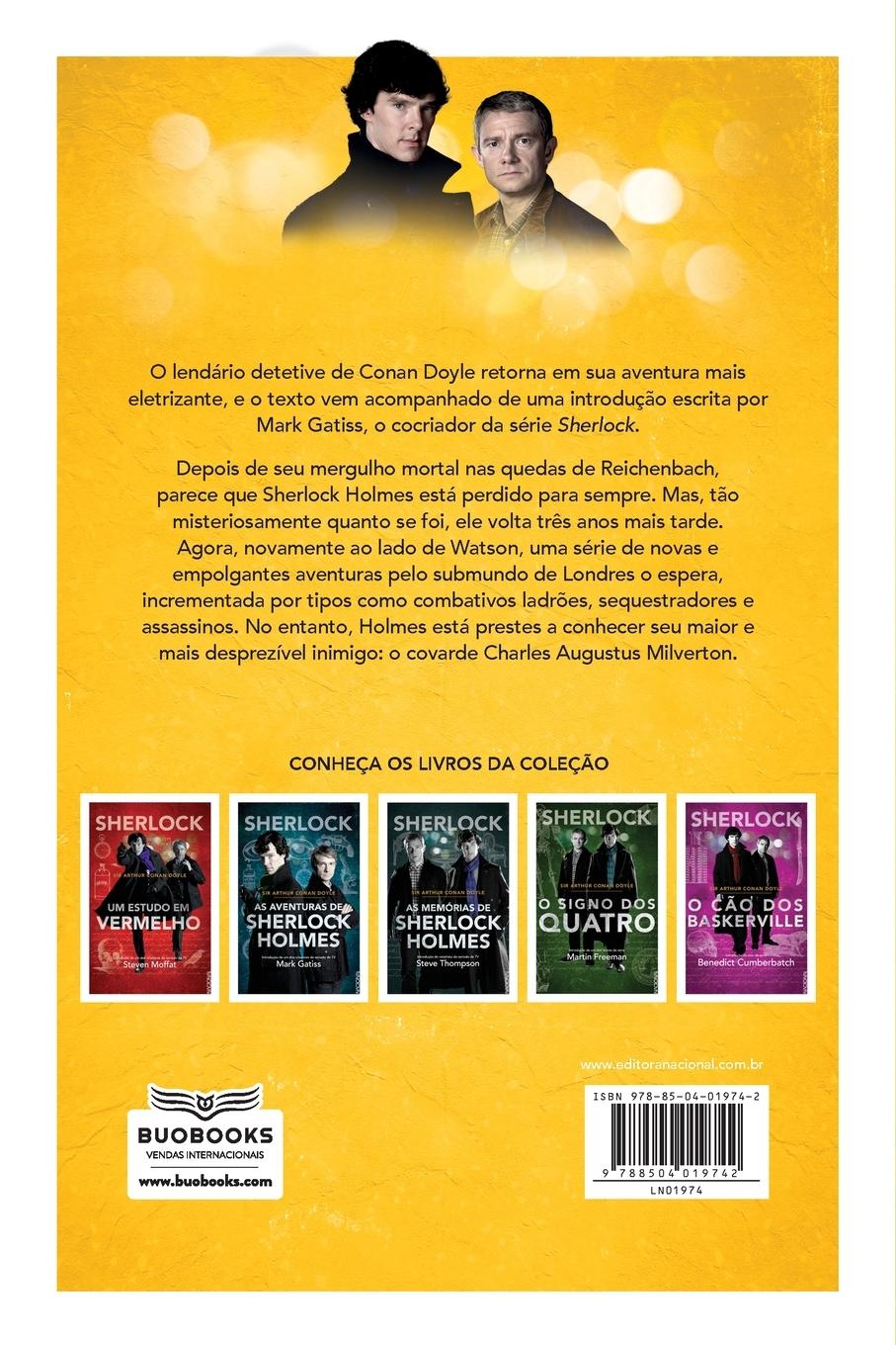 Rückseitencover Sherlock - O retorno de Sherlock Holmes