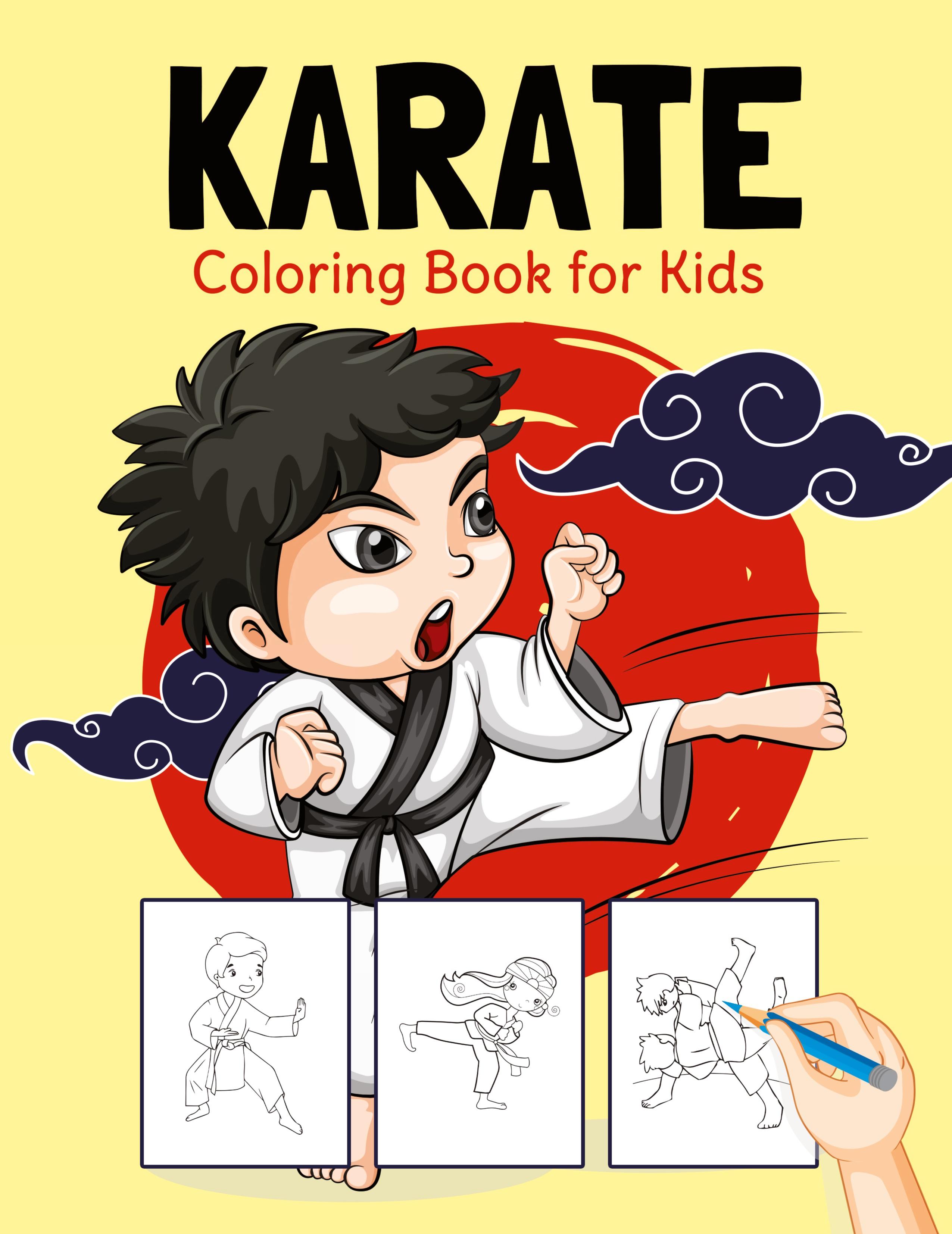 Vorderes Coverbild Karate Coloring Book for Kids