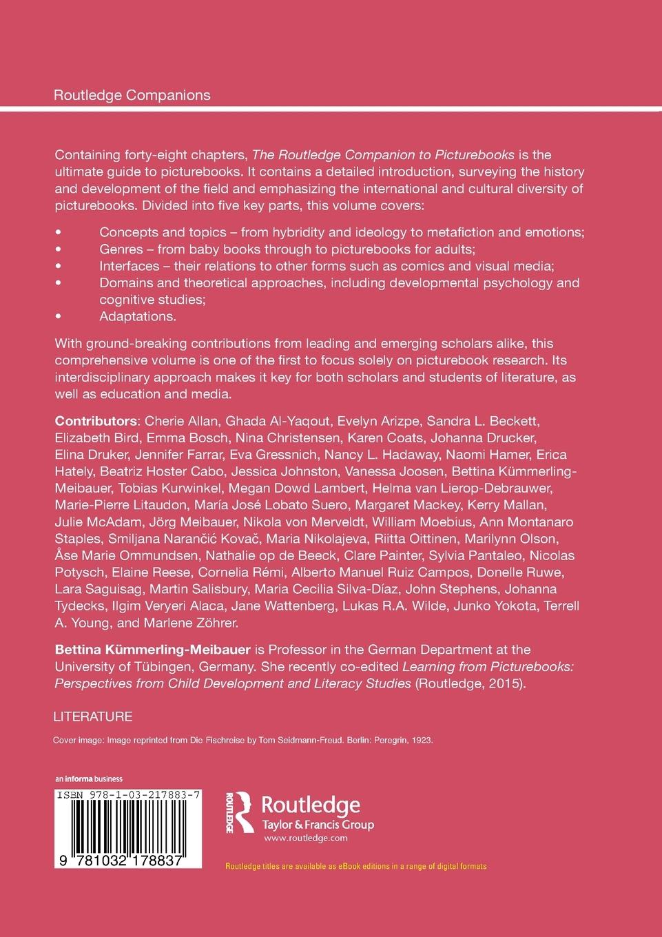 Rückseitencover The Routledge Companion to Picturebooks