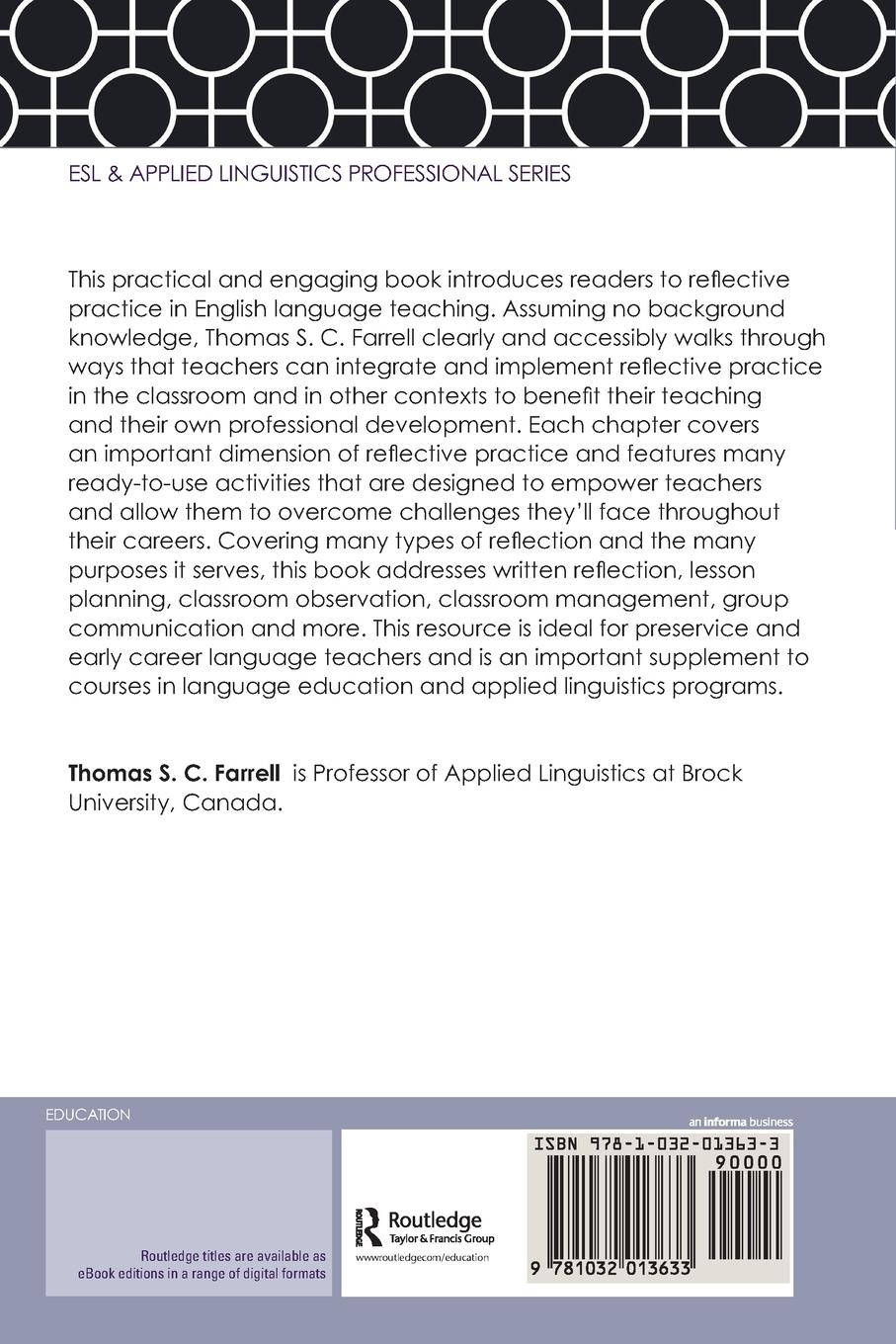 Rückseitencover Doing Reflective Practice in English Language Teaching