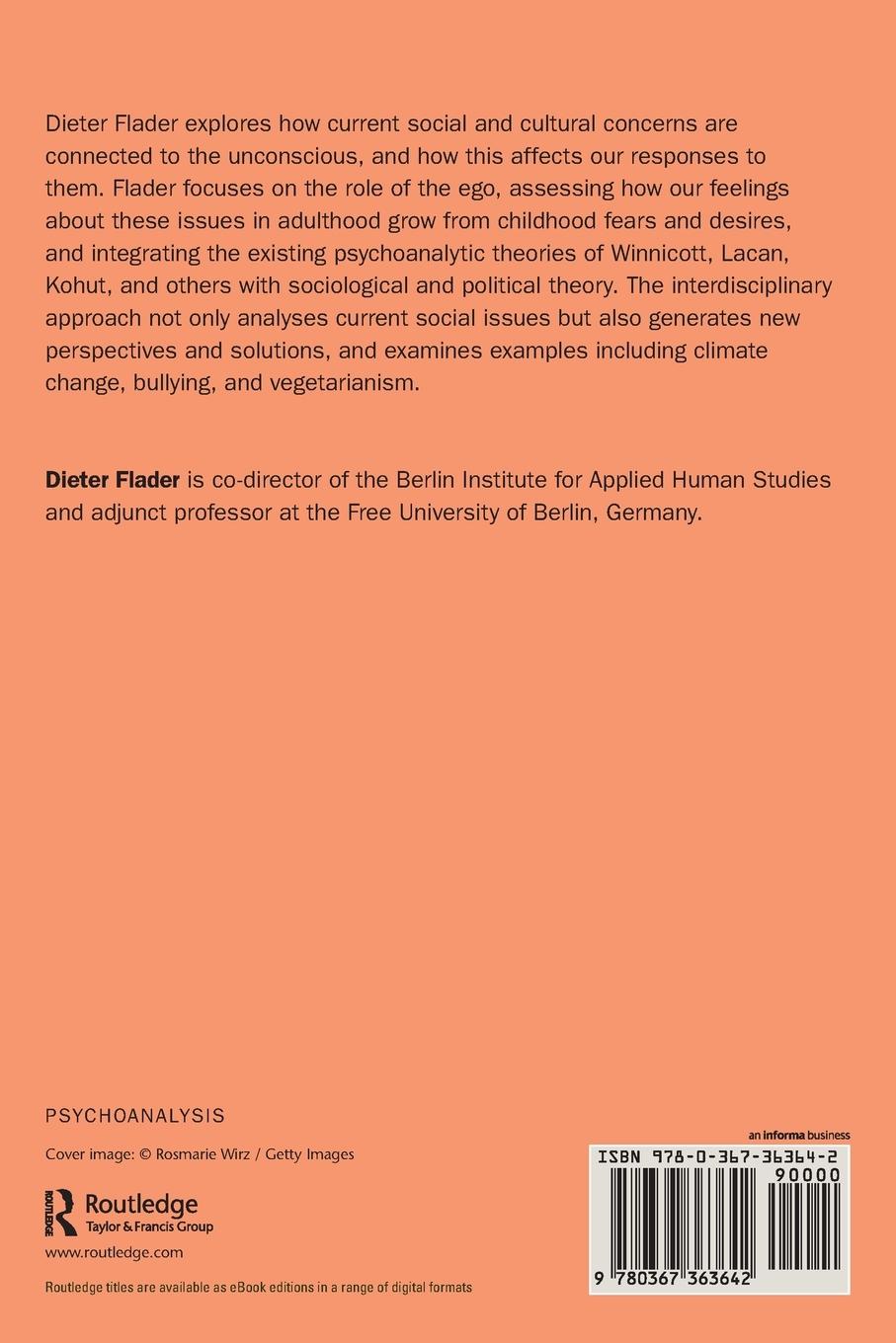 Rückseitencover Psychoanalysis, Culture and Social Action