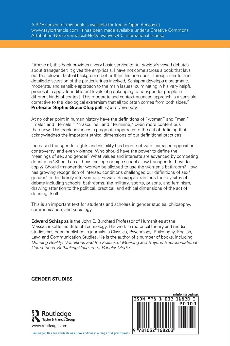 Rückseitencover The Transgender Exigency