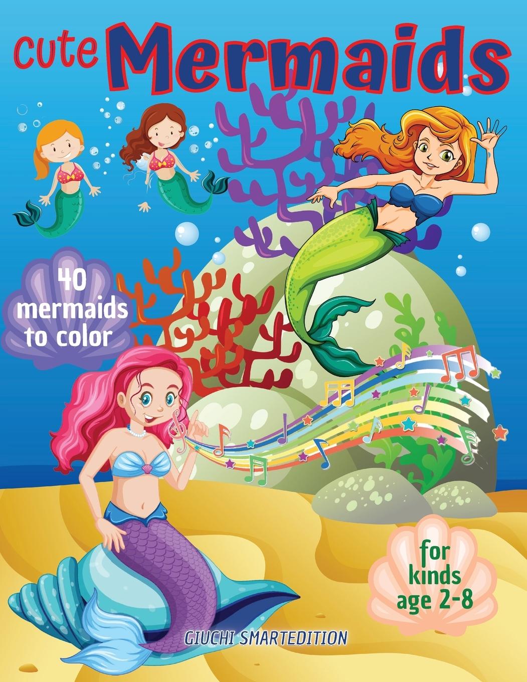 Vorderes Coverbild Cute Mermaids to color 1