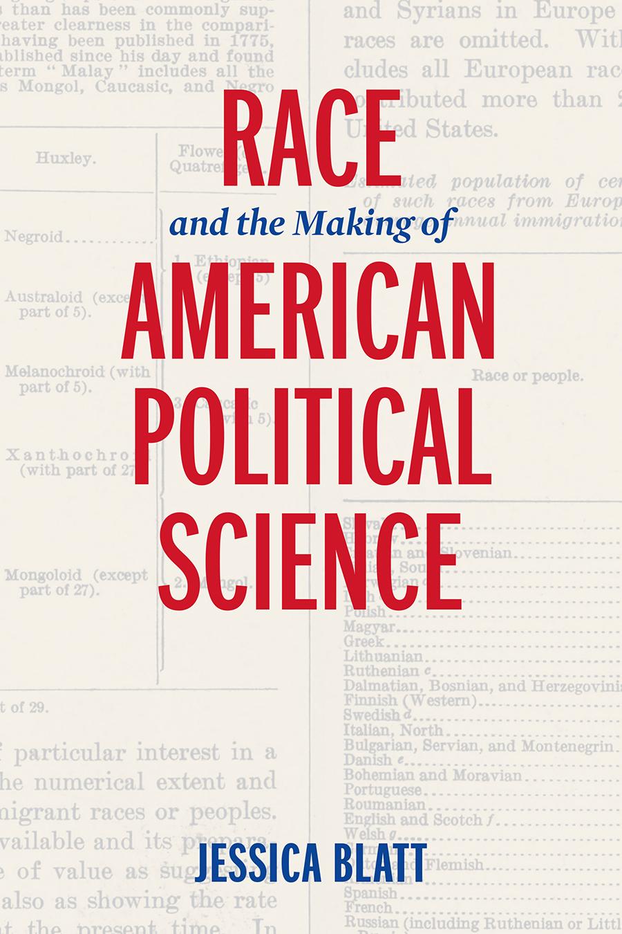 Vorderes Coverbild Race and the Making of American Political Science