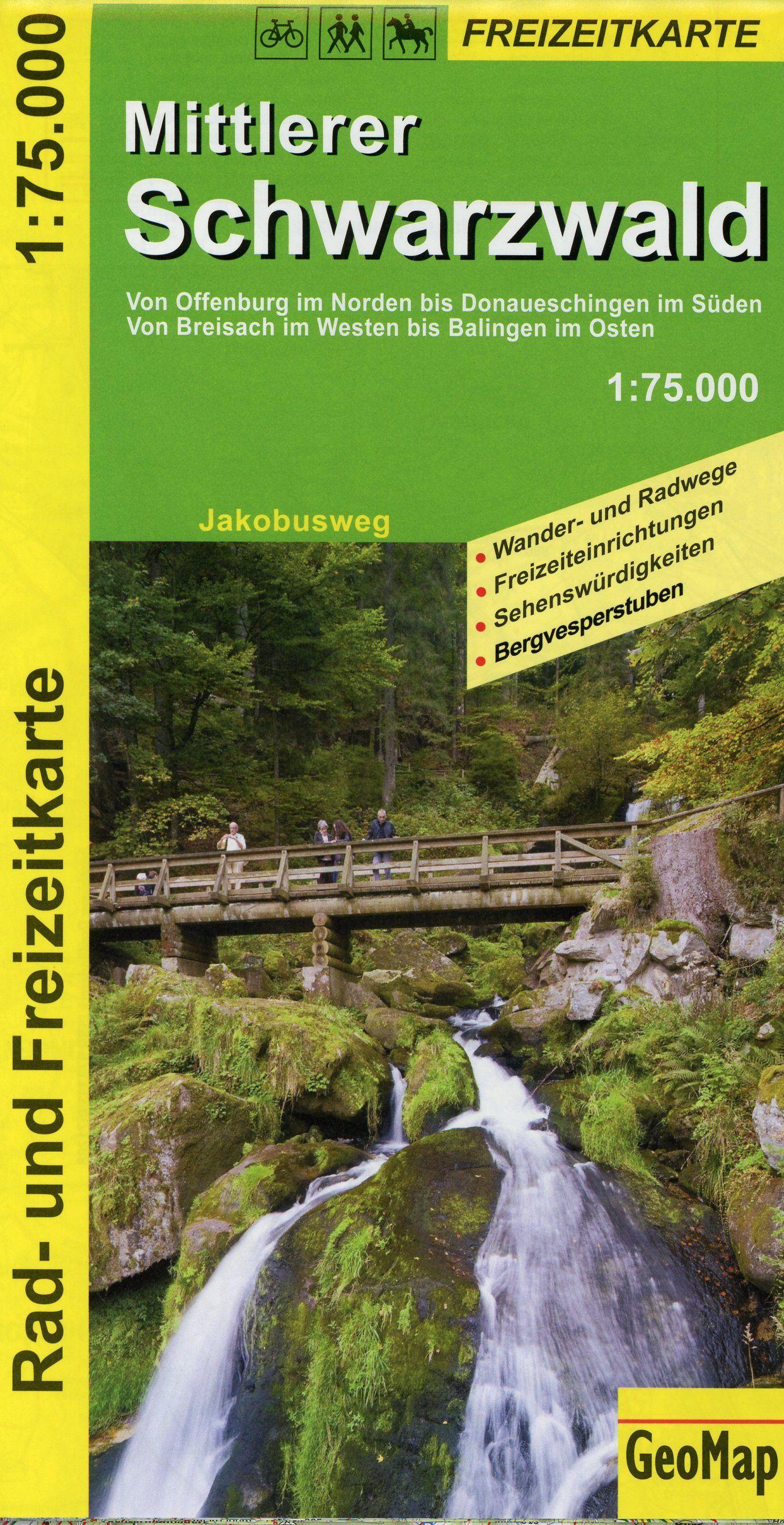 Vorderes Coverbild Naturpark Schwarzwald Mitte - Rad- und Freizeitkarte 1 : 75 000