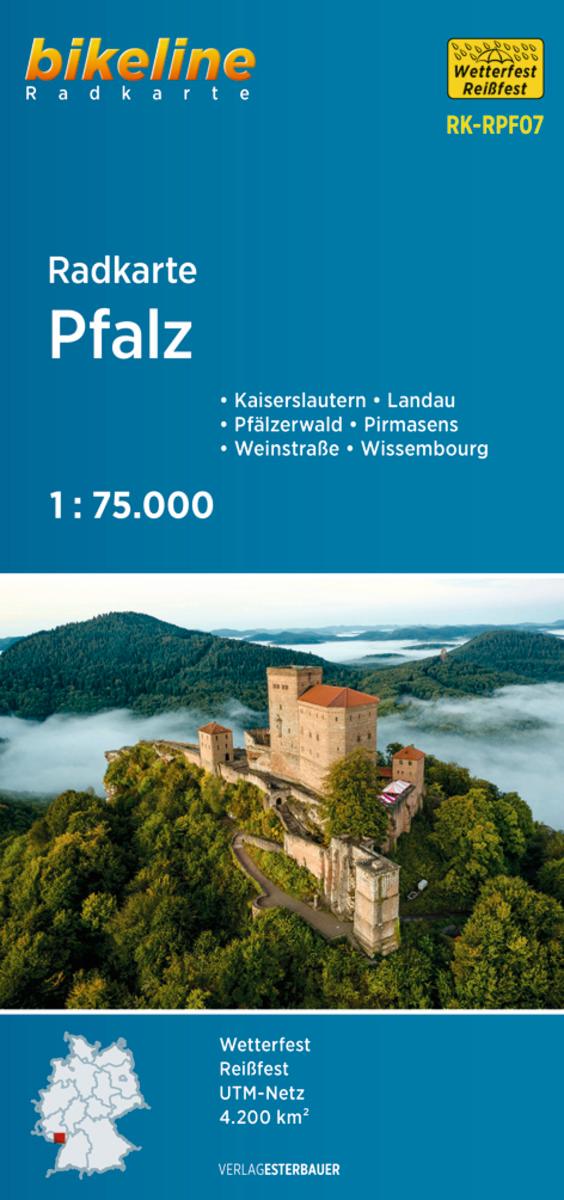 Vorderes Coverbild Radkarte Pfalz 1 : 75.000 (RK-RPF07)