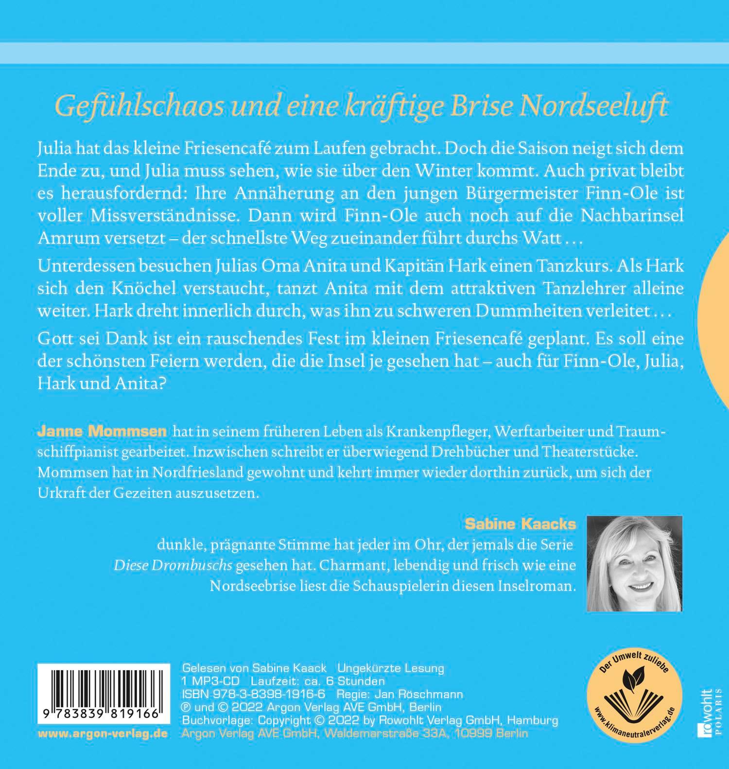 Rückseitencover Ein Fest im kleinen Friesencafé