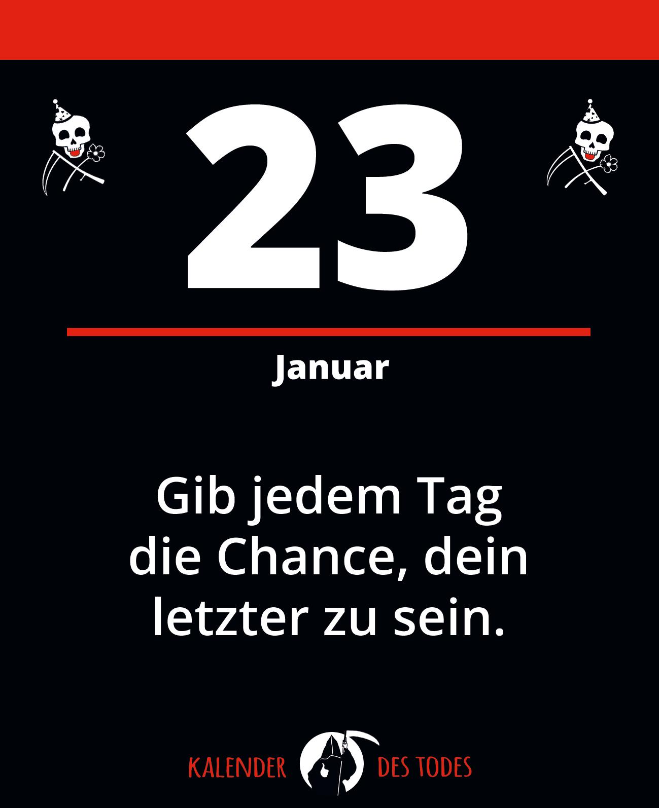 Beispielinhalt (Bild) Der schwarze Kalender
