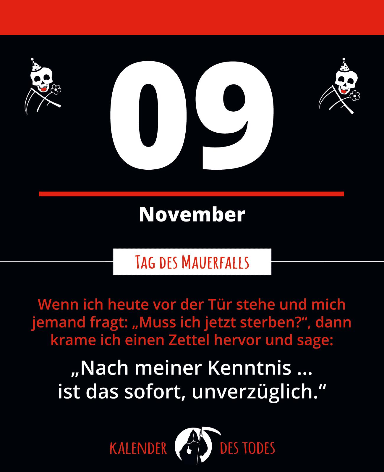 Beispielinhalt (Bild) Der schwarze Kalender